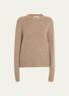 The Row Devyn Cashmere Sweater In Ancient Sand