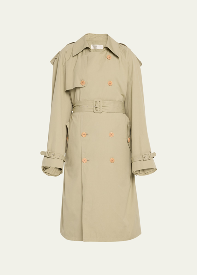 The Row June Trench Coat In Sage