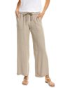 Splendid Angie Crop Wide Leg Pants In Gray