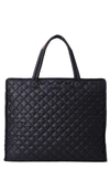 Mz Wallace Large Metro Box Tote In Black