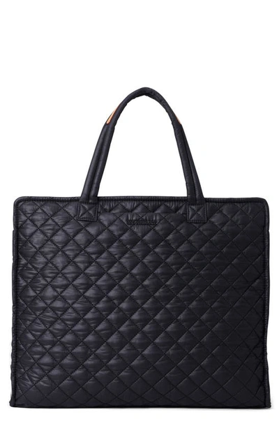 Mz Wallace Large Metro Box Tote In Black