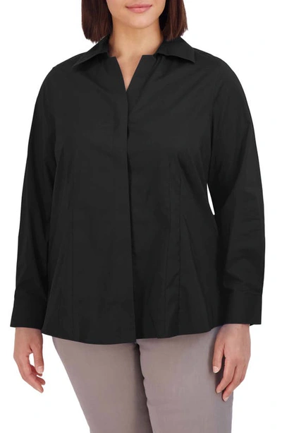 Foxcroft Taylor Stretch Shirt In Black