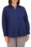 Foxcroft Taylor Stretch Shirt In Navy