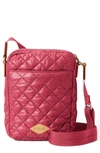 Mz Wallace Metro Crossbody Bag In Dark Red