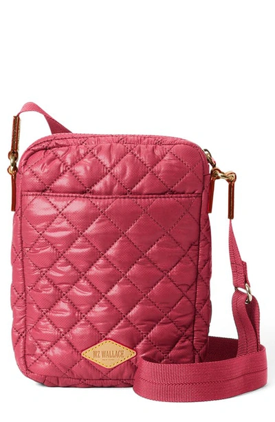 Mz Wallace Metro Crossbody Bag In Dark Red