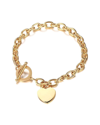 Liv Oliver 18k Gold Heart Charm Bracelet