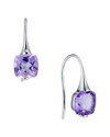 House Of Frosted Silver 2.00 Ct. Tw. Amethyst Liv Earrings