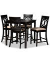 Baxton Studio Verina 5pc Pub Set