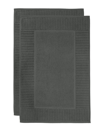 Alexis Antimicrobial Oxford Bath Mat, Pack Of 2