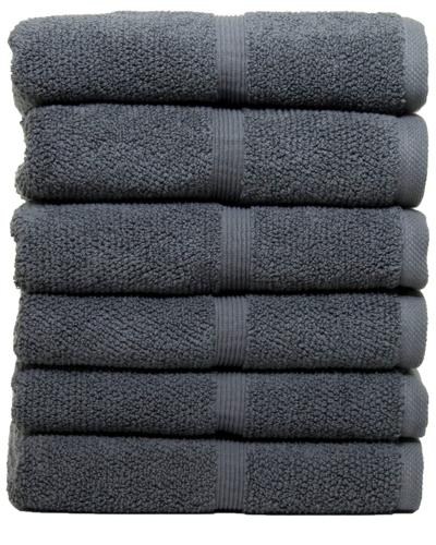 Ivy Collection Rice Effect Hand Towels In Grey