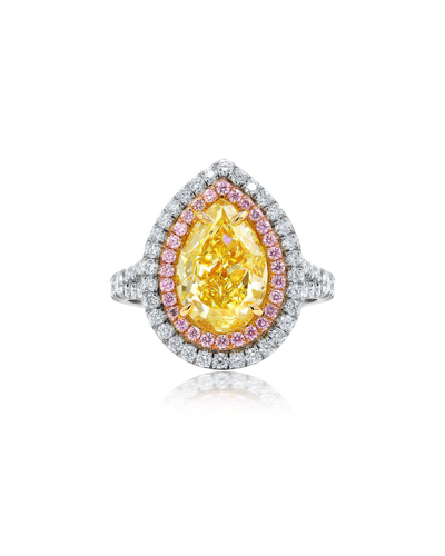 Diana M. Fine Jewelry White Gold 3.50 Ct. Tw. Diamond Half-set Ring