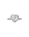 DIANA M. DIANA M. FINE JEWELRY WHITE GOLD 2.01 CT. TW. DIAMOND HALF-SET RING