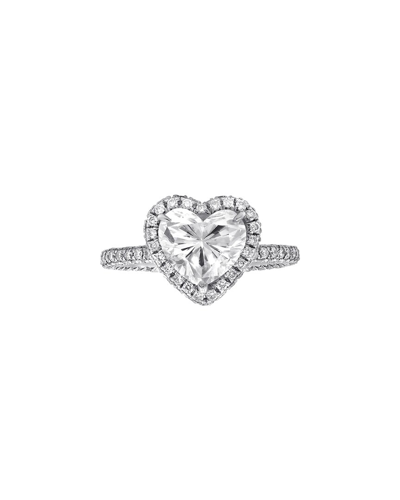 Diana M. Fine Jewelry White Gold 2.01 Ct. Tw. Diamond Half-set Ring