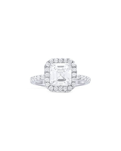 Diana M. Fine Jewelry White Gold 3.36 Ct. Tw. Diamond Half-set Ring
