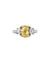 Diana M. Fine Jewelry White Gold 2.58 Ct. Tw. Diamond Half-set Ring