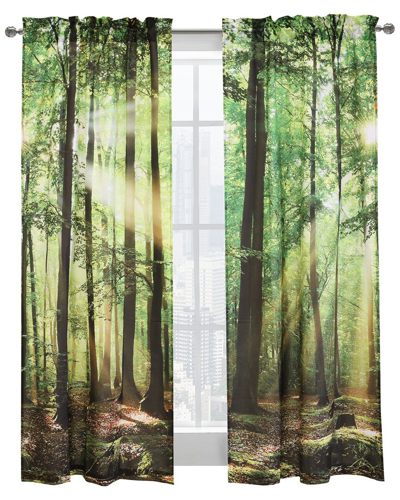Habitat Photo Reels Digital Panoramic Print Curtain Panel Pair In Multi