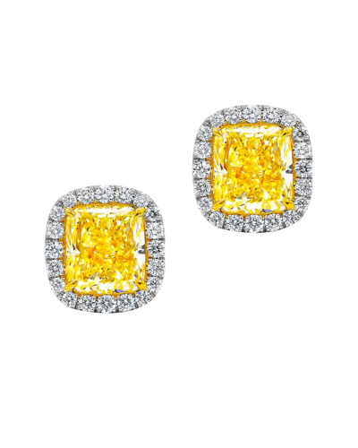 Diana M. Fine Jewelry 18k 3.43 Ct. Tw. Diamond Earrings