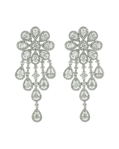 Diana M. Fine Jewelry 18k 16.45 Ct. Tw. Diamond Earrings