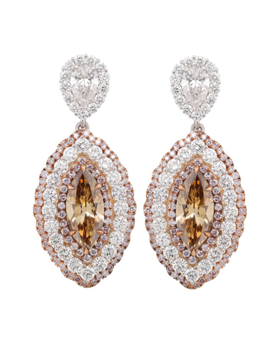 Diana M. Fine Jewelry 18k 8.63 Ct. Tw. Diamond Earrings