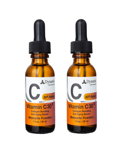 Dynamic Innovation Labs 0.3oz Vitamin C30x Collagen-boosting Anti-aging Serum 2 Pack
