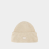 Acne Studios Pana Face Wool Hat In Beige