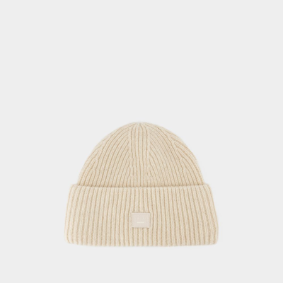 Acne Studios Fn-ux Beanie -  - Wool - Oatmeal In Beige