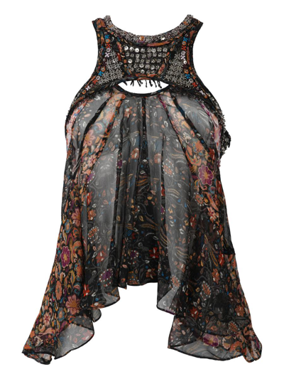Isabel Marant Round-necked Vest In Multi