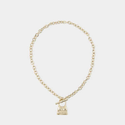 JACQUEMUS CHIQUITO BARRE NECKLACE - JACQUEMUS - METAL - GOLD-TONE