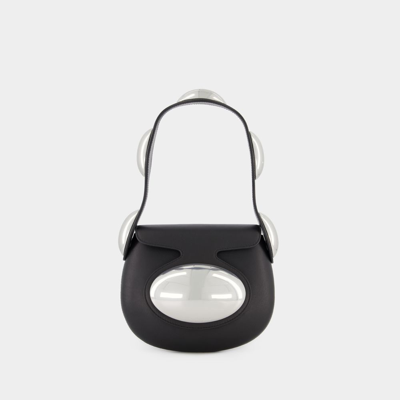 Alexander Wang Black Dome Small Leather Shoulder Bag