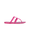 Valentino Garavani Rockstud Flat Thong Sandals In Pink