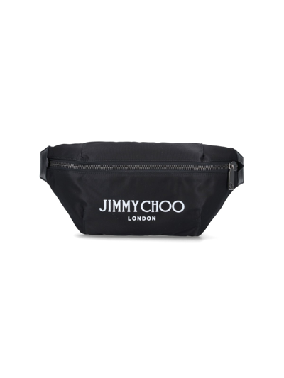 Jimmy Choo Finsley Fanny Pack In Black  