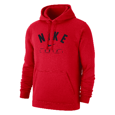 Nike Men's Golf Pullover Hoodie In Red