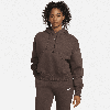 Nike Sportswear Phoenix Fleece Pullover Hoodie In Brown