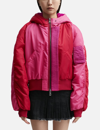 Andersson Bell Kamila Hooded Padded Color-block Shell Jacket In Pink