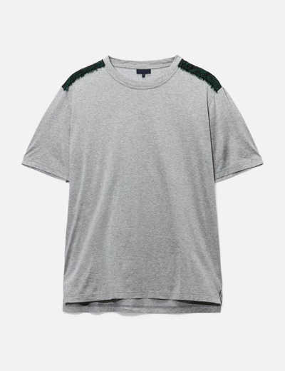 Lanvin Shoulder Patch T-shirt In Gray