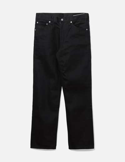Visvim Social Sculpture Hakama Straight-leg Jeans In Black