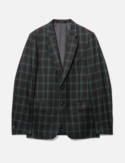 Paul Smith Checked Blazer In Green