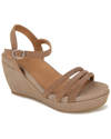 GENTLE SOULS GENTLE SOULS BY KENNETH COLE VIKI LEATHER WEDGE SANDAL