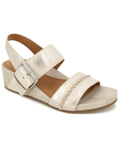 Gentle Souls By Kenneth Cole Giulia Leather Sandal In Ice