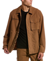 Helmut Lang Utility Jacket With Classic Collar In Brown