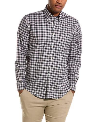 Brooks Brothers Twill Regent Fit Woven Shirt In Blue