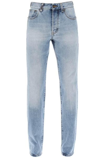 Saint Laurent 'cassandre' Straight Cut Jeans