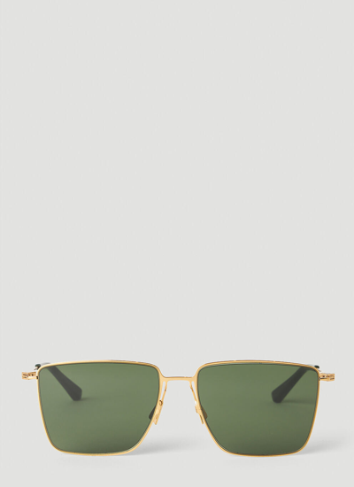 Bottega Veneta Women Classic Metal Square Sunglasses In Gold