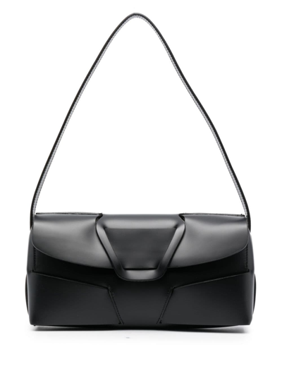 Hereu Mabra Leather Shoulder Bag In Black