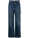 Isabel Marant Étoile High-waisted Straight-leg Jeans In Blau