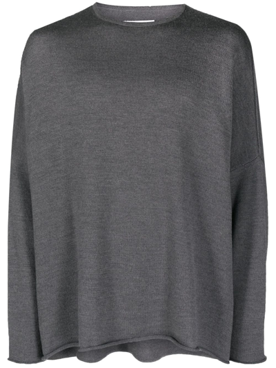 Société Anonyme Sadrsa Round-neck Virgin-wool Jumper In Grey
