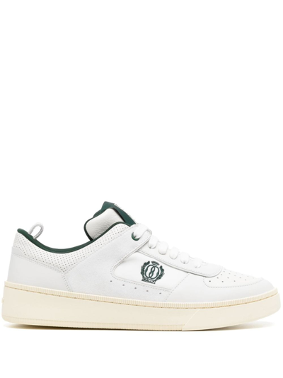 Bally Riweira Leather Low-top Sneakers In White