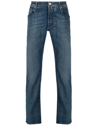 Jacob Cohen Slim-cut Cotton Jeans In Blue