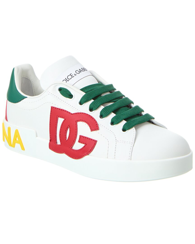 Dolce & Gabbana Portofino Sneaker In White