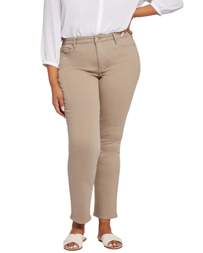 Nydj Plus Size Sheri Slim Jeans In Brown